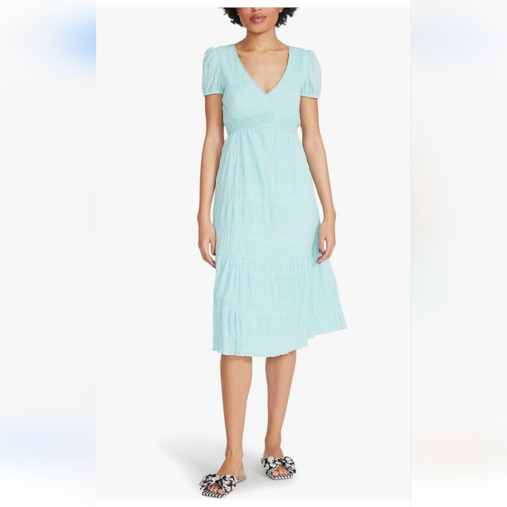 NWT Betsey Johnson Teal Boho Dress